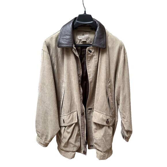 Rainforest Down Blend Jacket with Leather Collar – Size Large - Picture 1 of 11